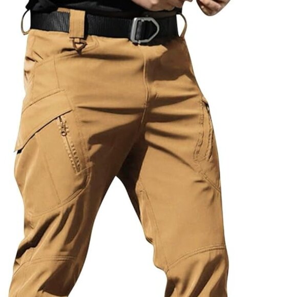 Men's Cargo Pants Water Resistant Relaxed Fit Hiking Work Baggy Pants Size XL - Picture 1 of 6